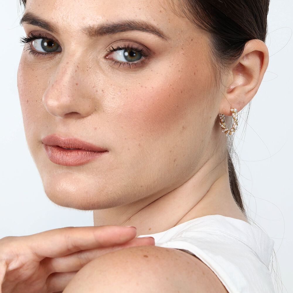 Cercel individual de damă cu perle, LA PETITE STORY