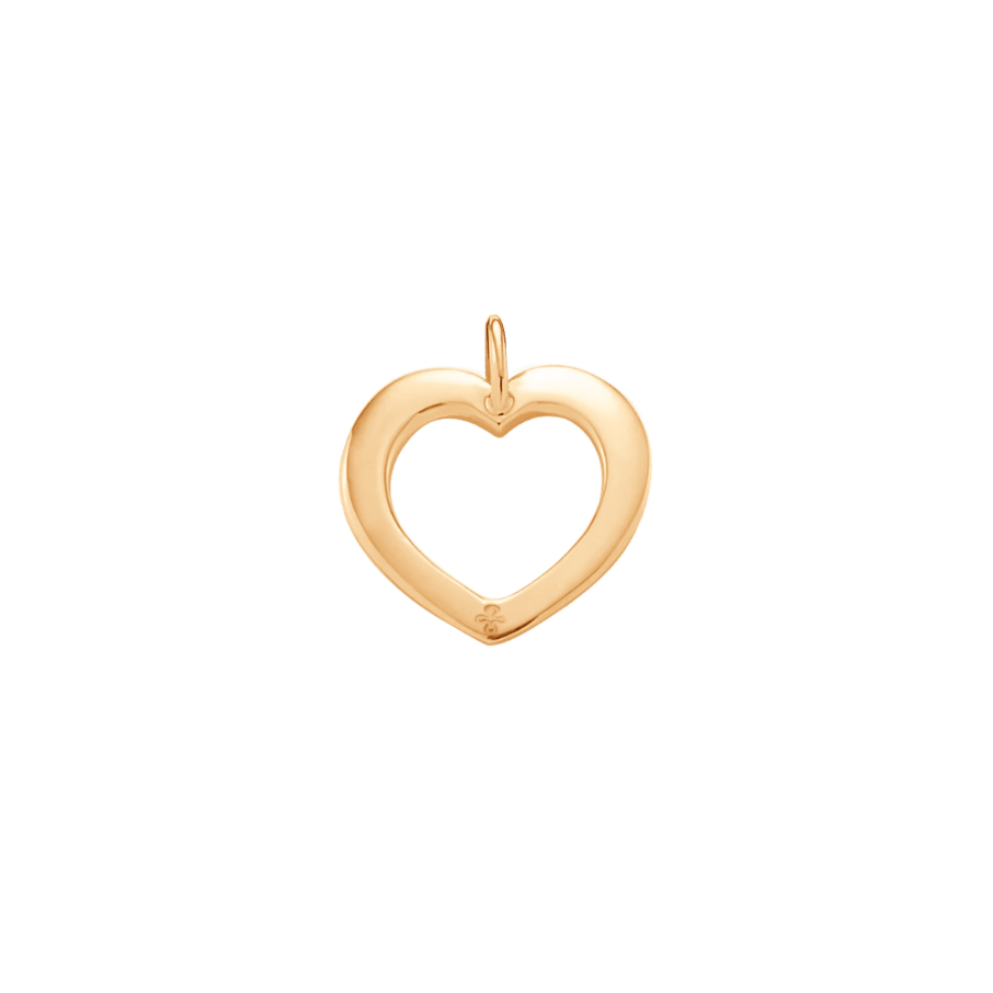 Women's openwork heart 1 cm made of 585 gold, Lilou - Pendant Charms - 66/10/585/ZZ - Lilou - Tessora