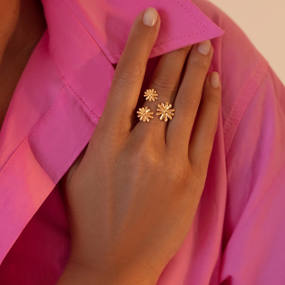 Women's ring Margaret gold - plated, Lilou - Rings - 206/S/PIE/3/PO - Lilou - Tessora