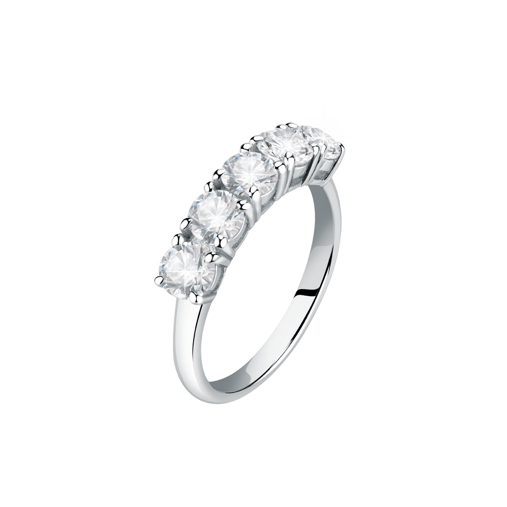 Women's ring sterling silver Tesori with 5 stones, MORELLATO - Gemstone Rings - saqf14012 - MORELLATO - Tessora