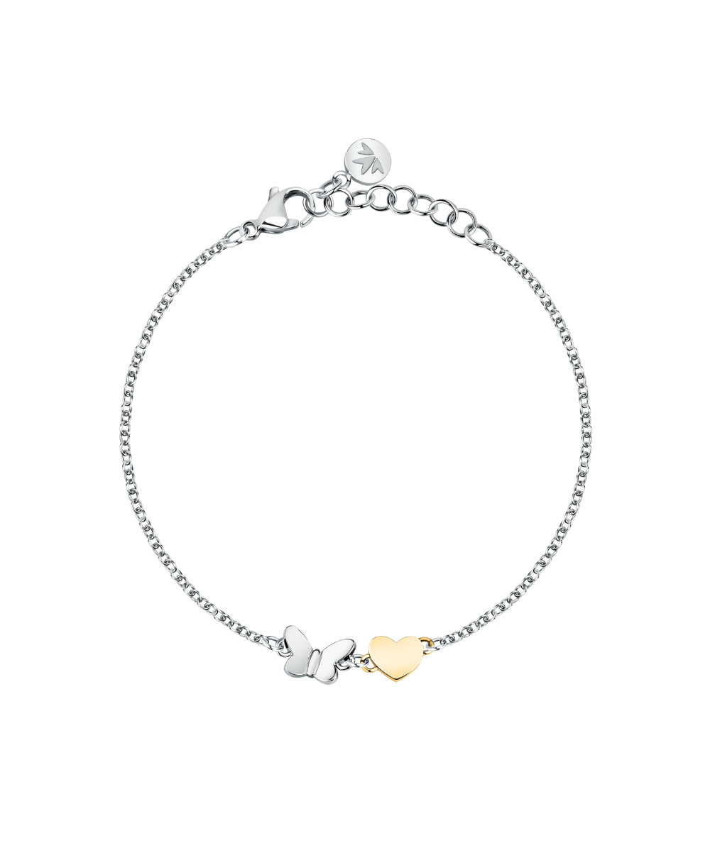 Women's Talismani adjustable bracelet with heart and butterfly, Morellato
