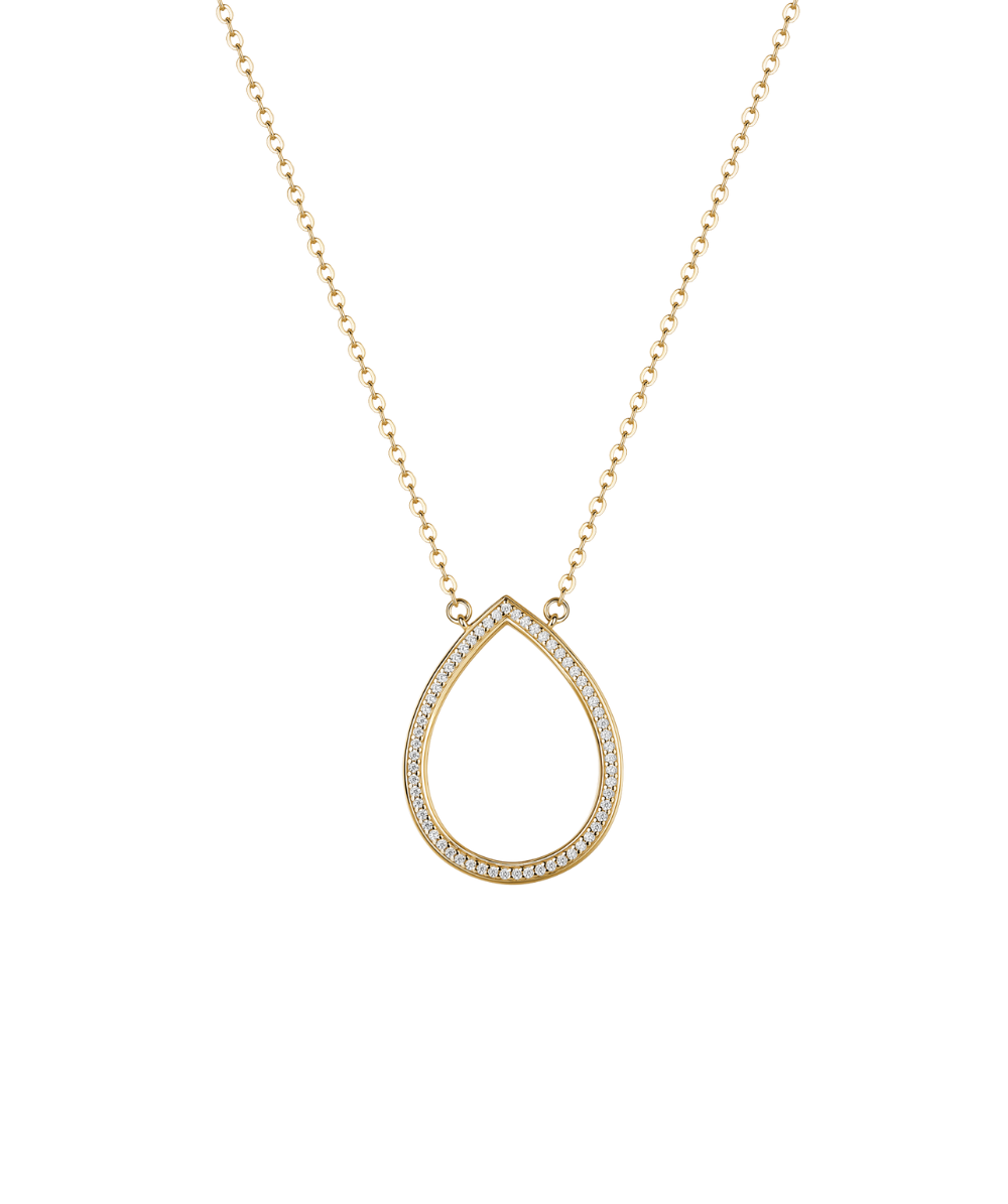Women's silver Sofia necklace, gold plated, Rosato