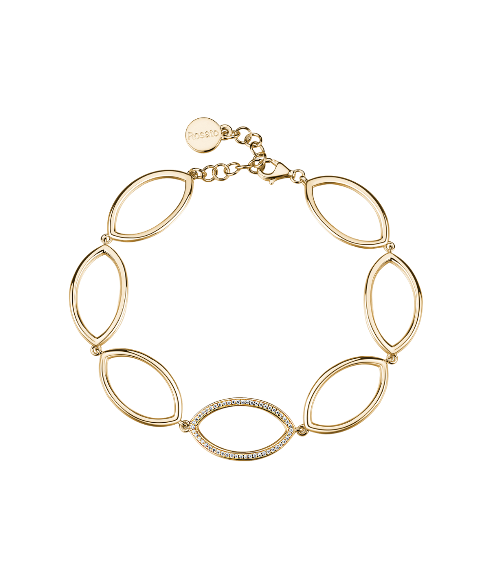 Women's silver Sofia bracelet, gold plated, Rosato