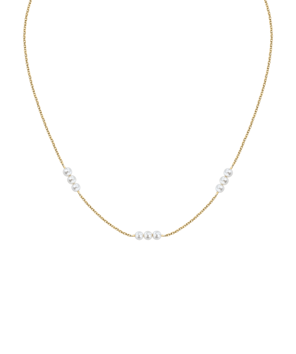 Women's necklace sterling silver with pearls, MORELLATO