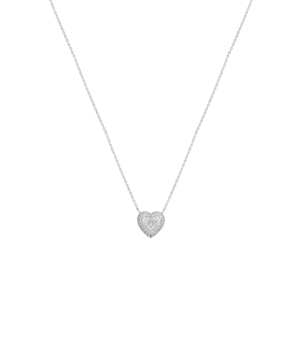 Women's silver necklace with heart pendant, Chiara Ferragni