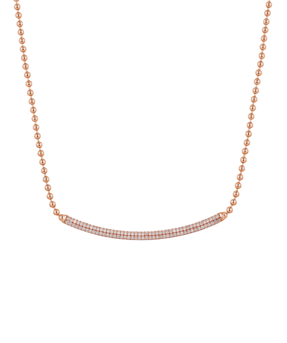Colier de dama din argint BIANCA, ROSATO
