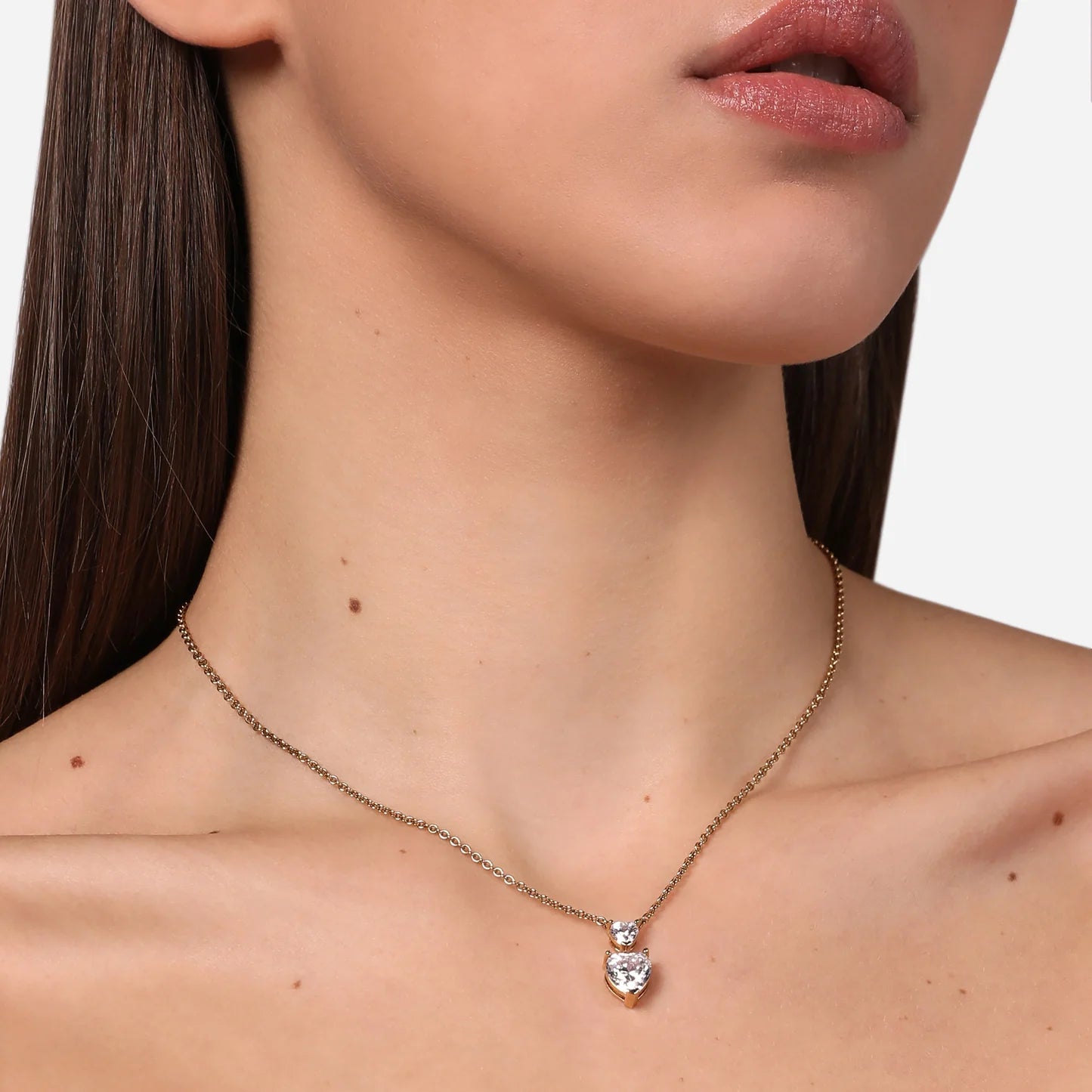 Adjustable FIRST LOVE necklace with heart pendant, Chiara Ferragni