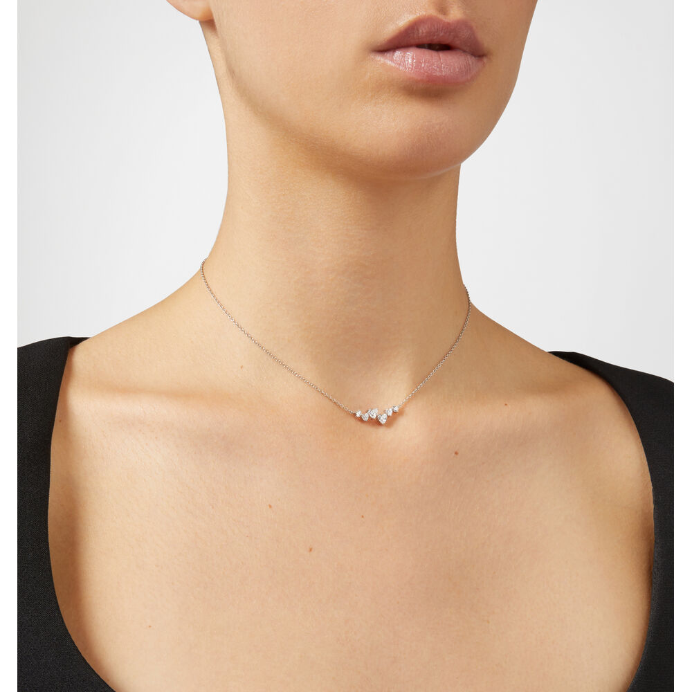 Women's necklace sterling silver with zirconia stones, CHIARA FERRAGNI