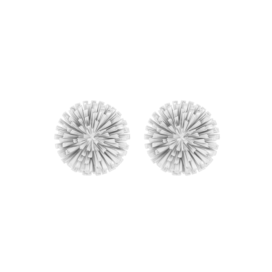 Cercei dama stud Bloom placat cu argint 925 1,6 cm, Lilou