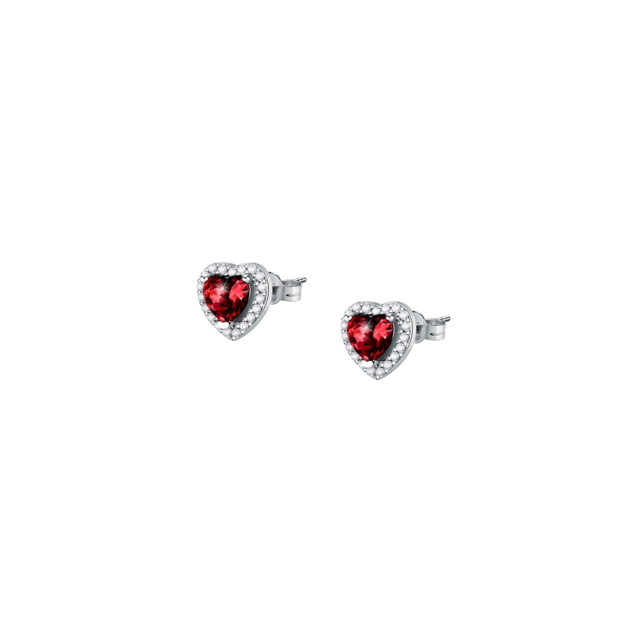 Cercei dama argint sterling Tesori Ruby in forma de inima, MORELLATO
