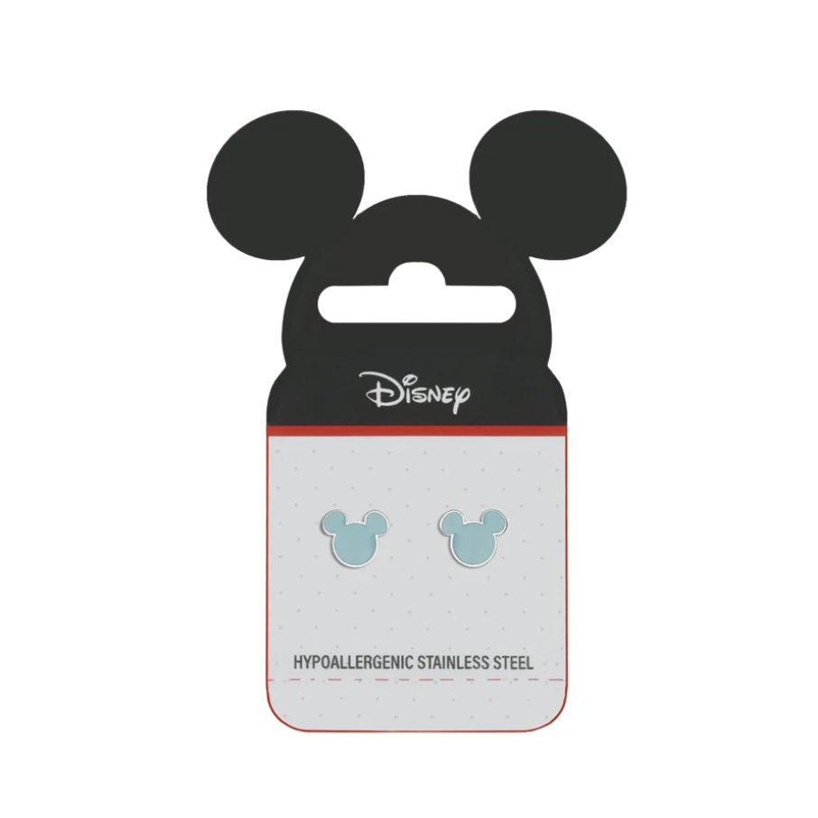 Cercei copii albastri cu finisaj Mickey Mouse, DISNEY