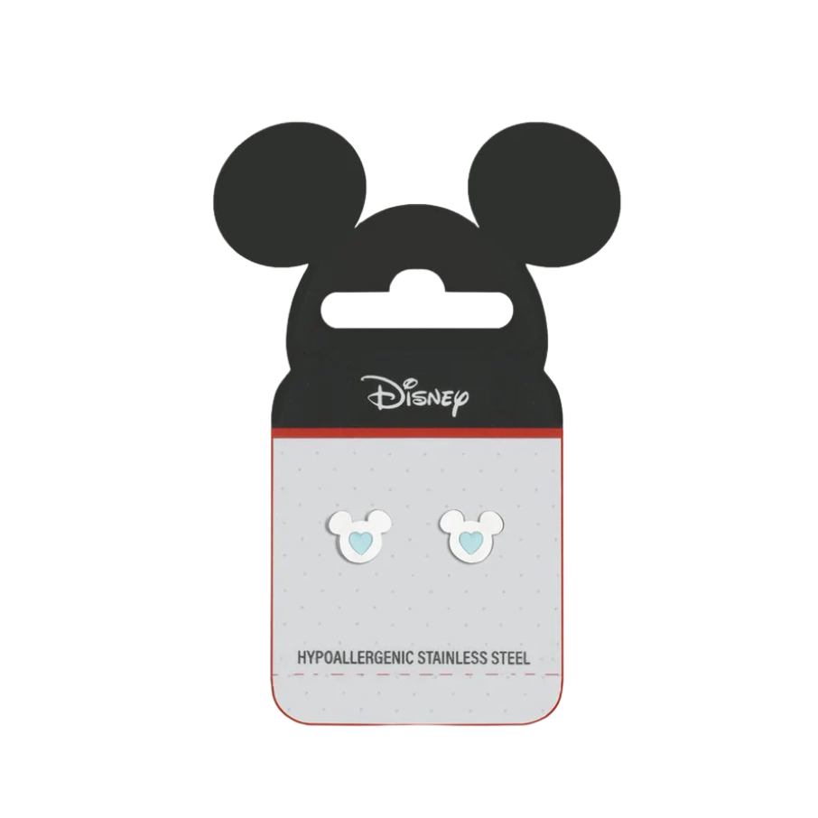 Cercei copii cu Mickey Mouse si inima albastra, DISNEY