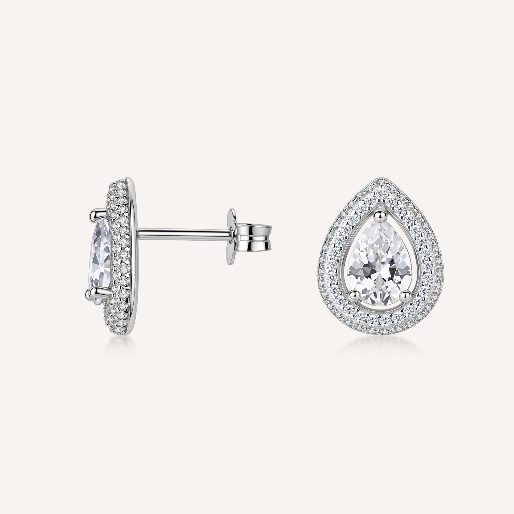 Cercei de argint Anna pentru femei, Rosato