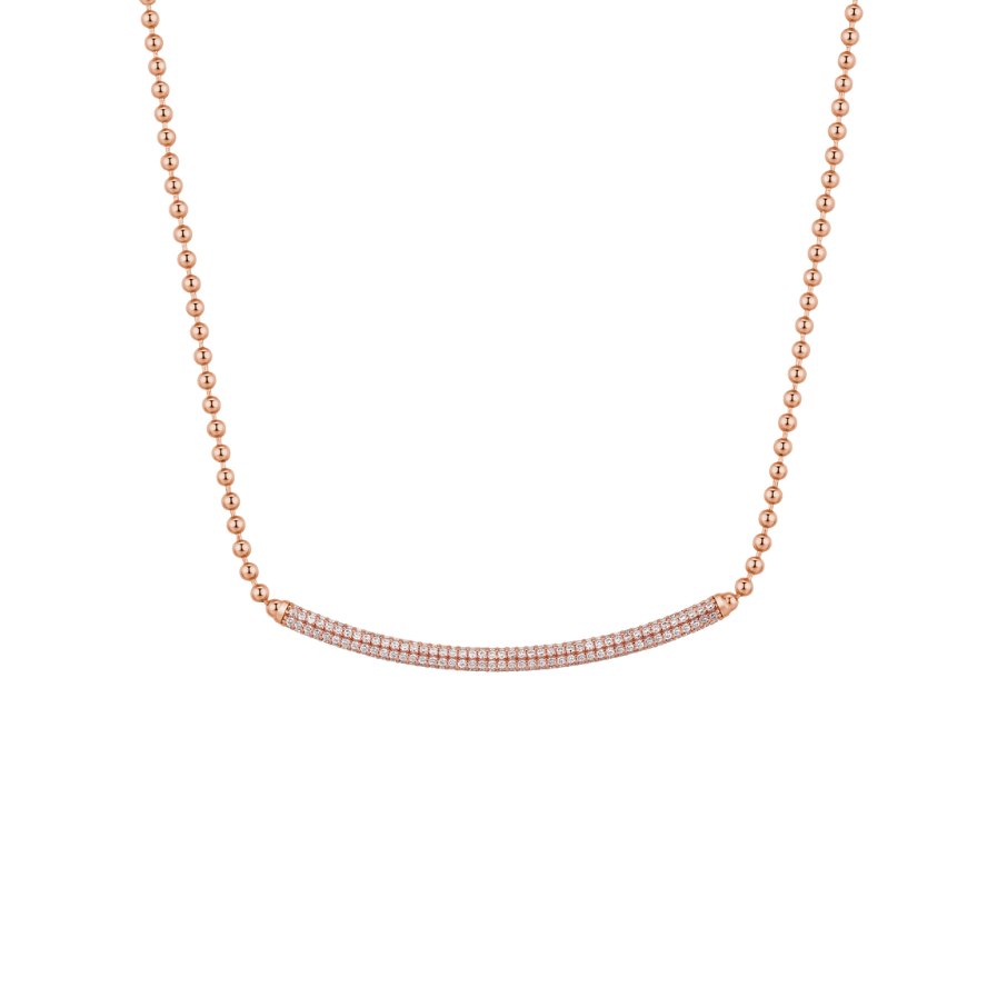 Colier de dama din argint BIANCA, ROSATO