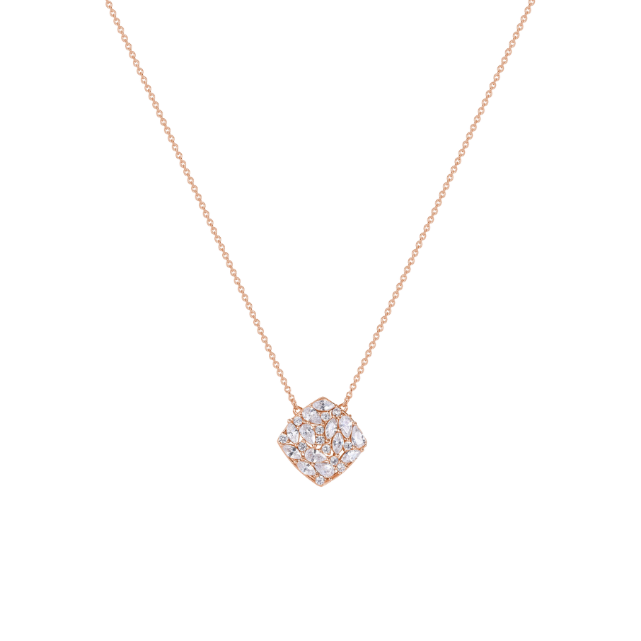 Colier de argint dama GEMMA, ROSATO