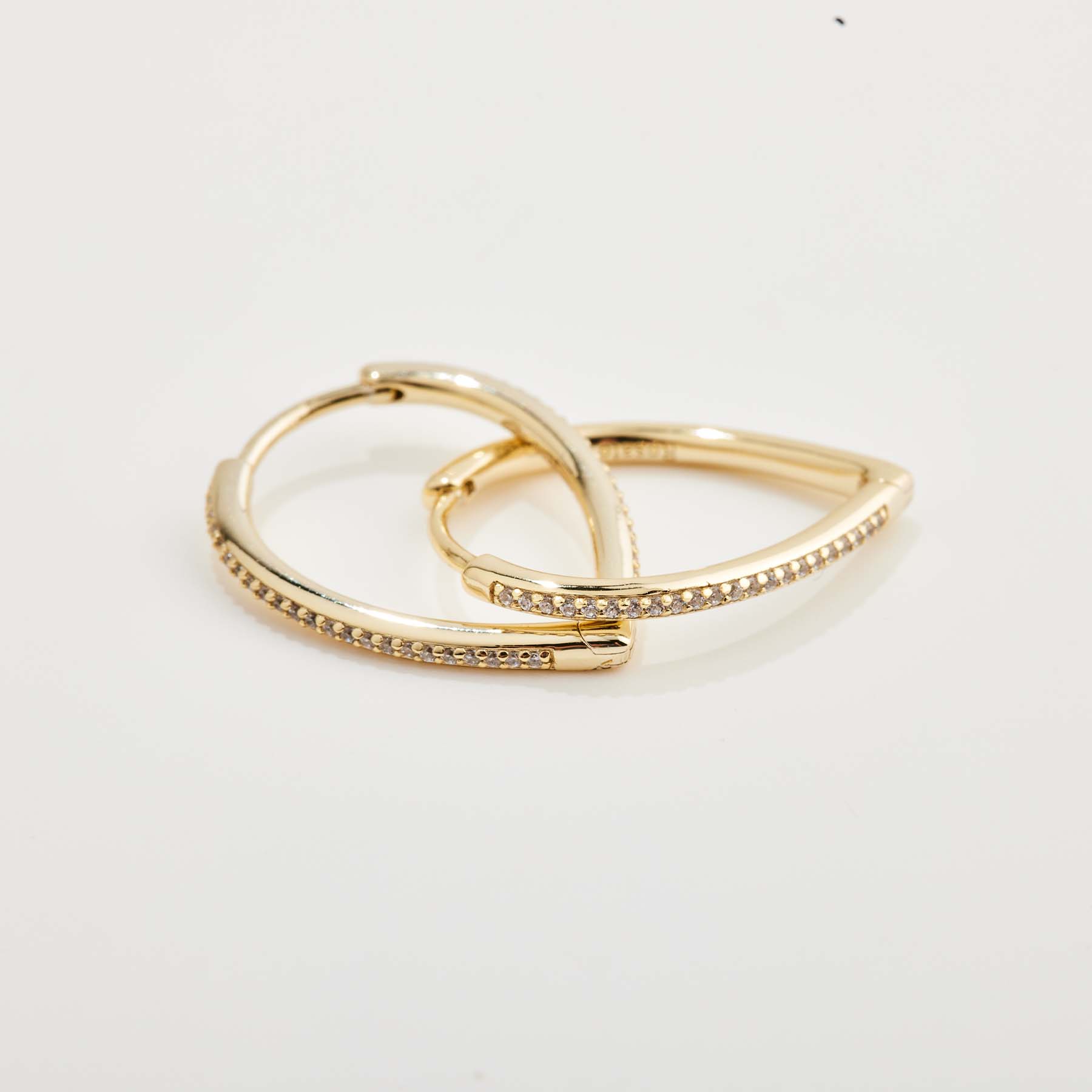 Women's silver Sofia earrings, gold plated, Rosato