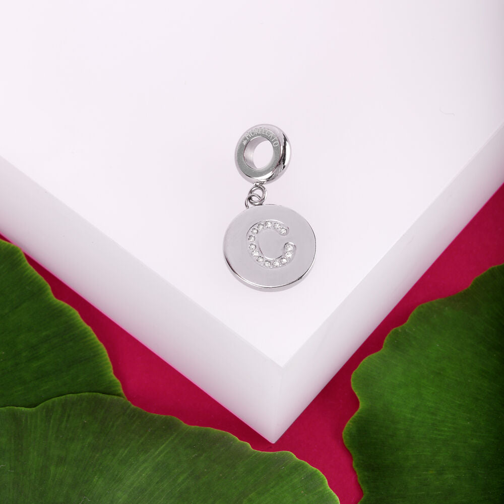 Pandantiv de damă  litera C, gravabil, MORELLATO