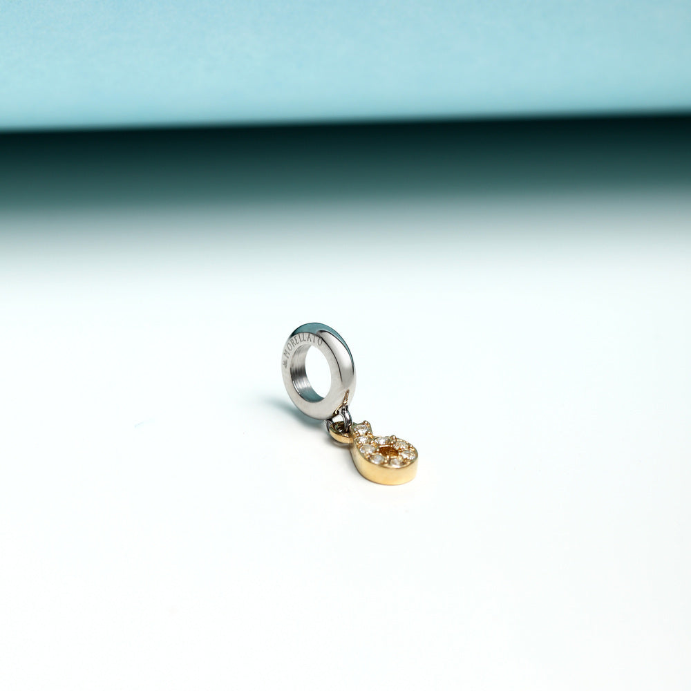 Women's charm pendant gold number 6, MORELLATO