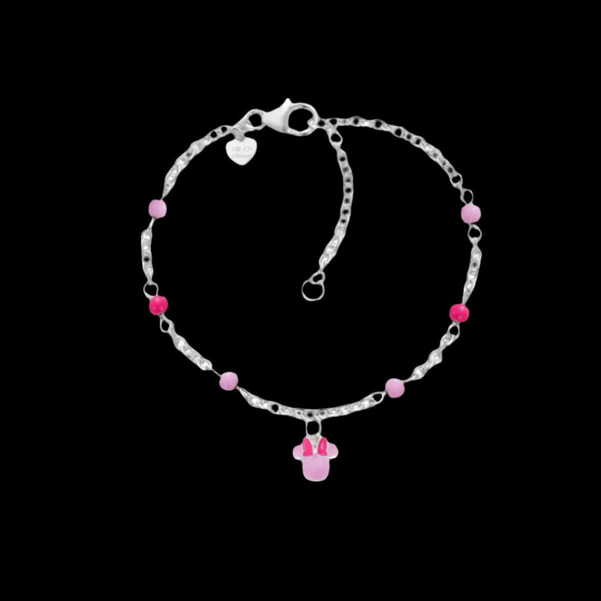 Bratara ajustabila cu margele si Minnie - Bratari pentru copii - BS00104SL - 47.CS - DISNEY - Tessora