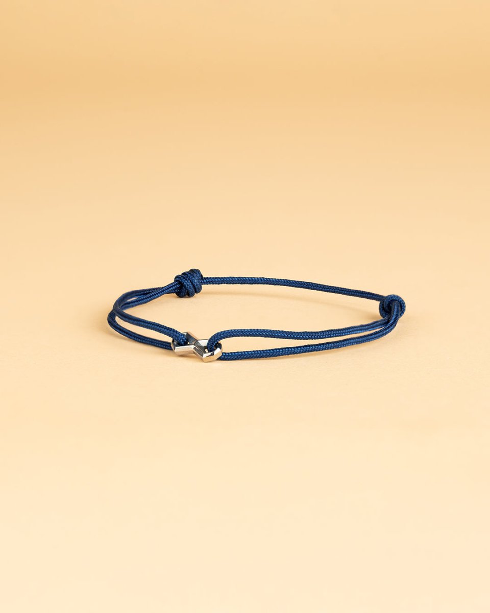 Bratara pentru barbati Infinity Blue Silver - Bratari pentru barbati - NYL06 - GEMINI - Tessora