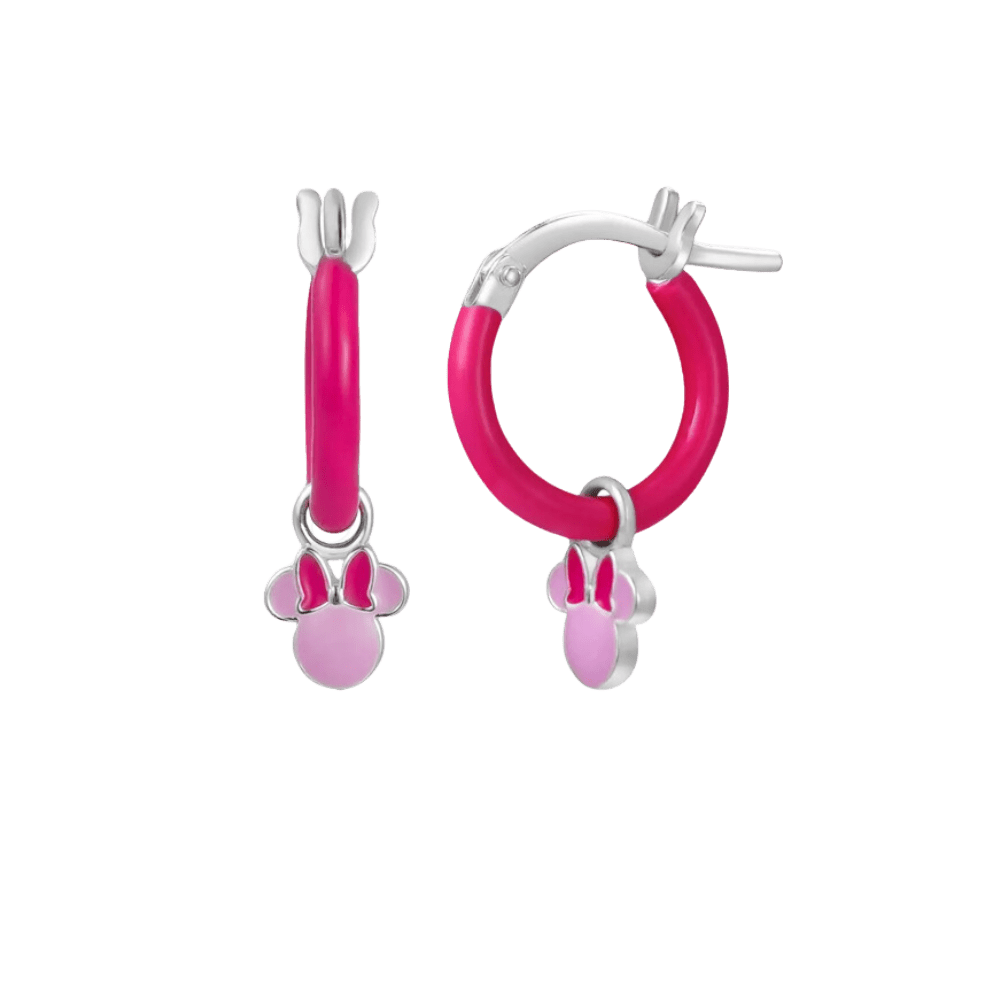 Cercei creole Disney cu pandantiv Minnie - Cercei pentru copii - ES00112SL.CS - DISNEY - Tessora