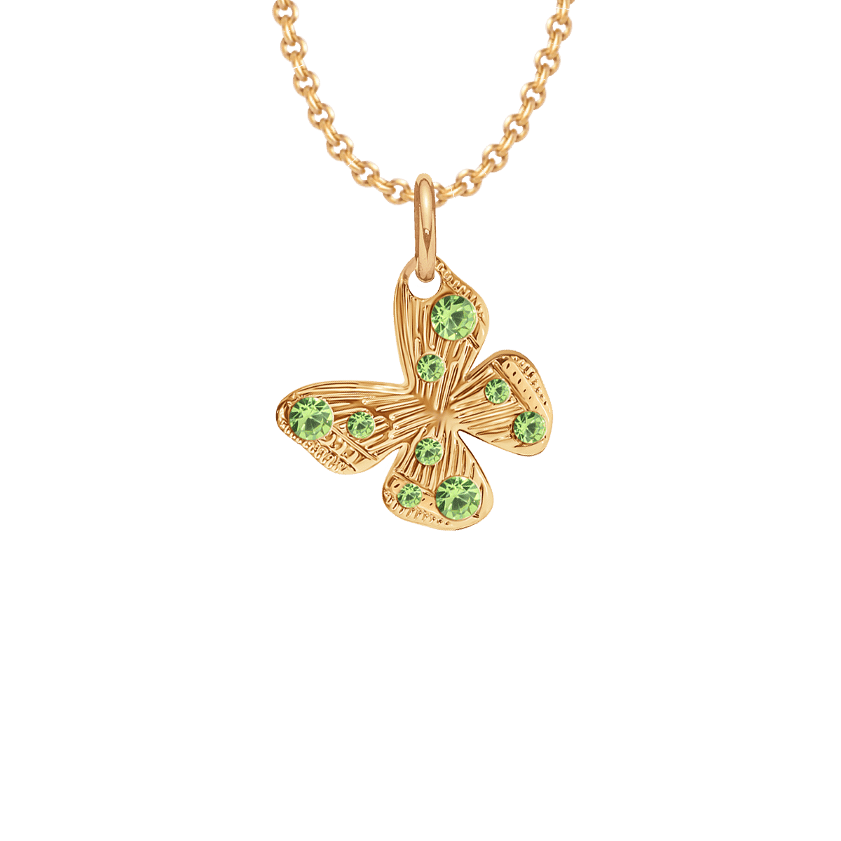 Colier Papillon de 45 cm, pe lant subtire, placat cu aur - Coliere - A03/MARKET/ANS/233 - Lilou - Tessora