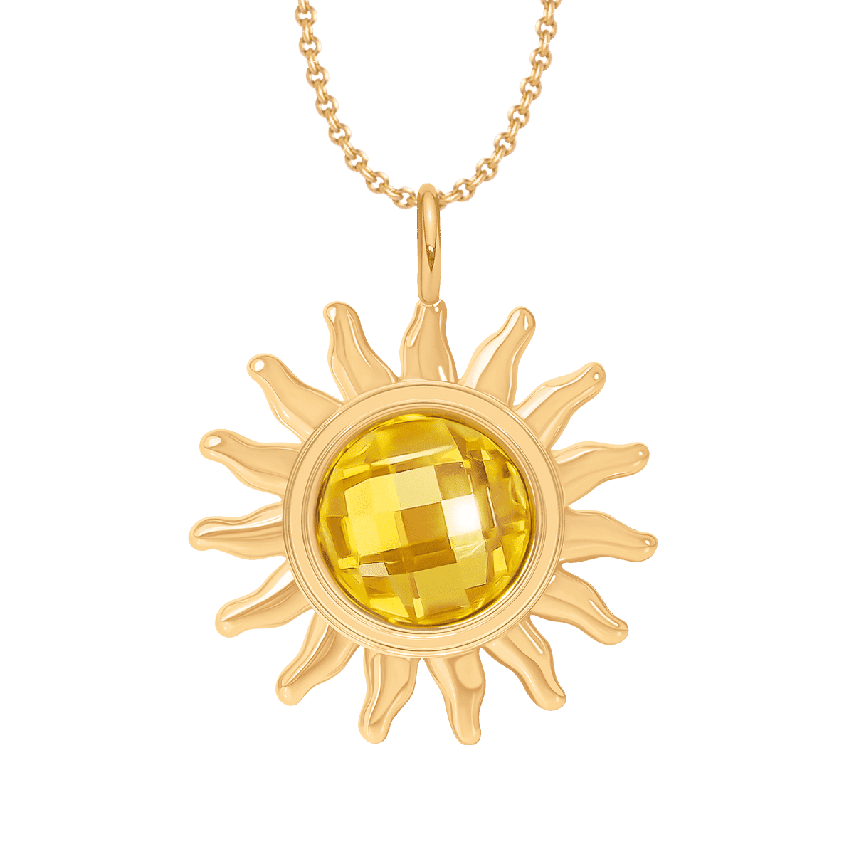 Colier Soleil ajustabil, placat cu aur - Coliere - A03/MARKET/ANS/297 - Lilou - Tessora