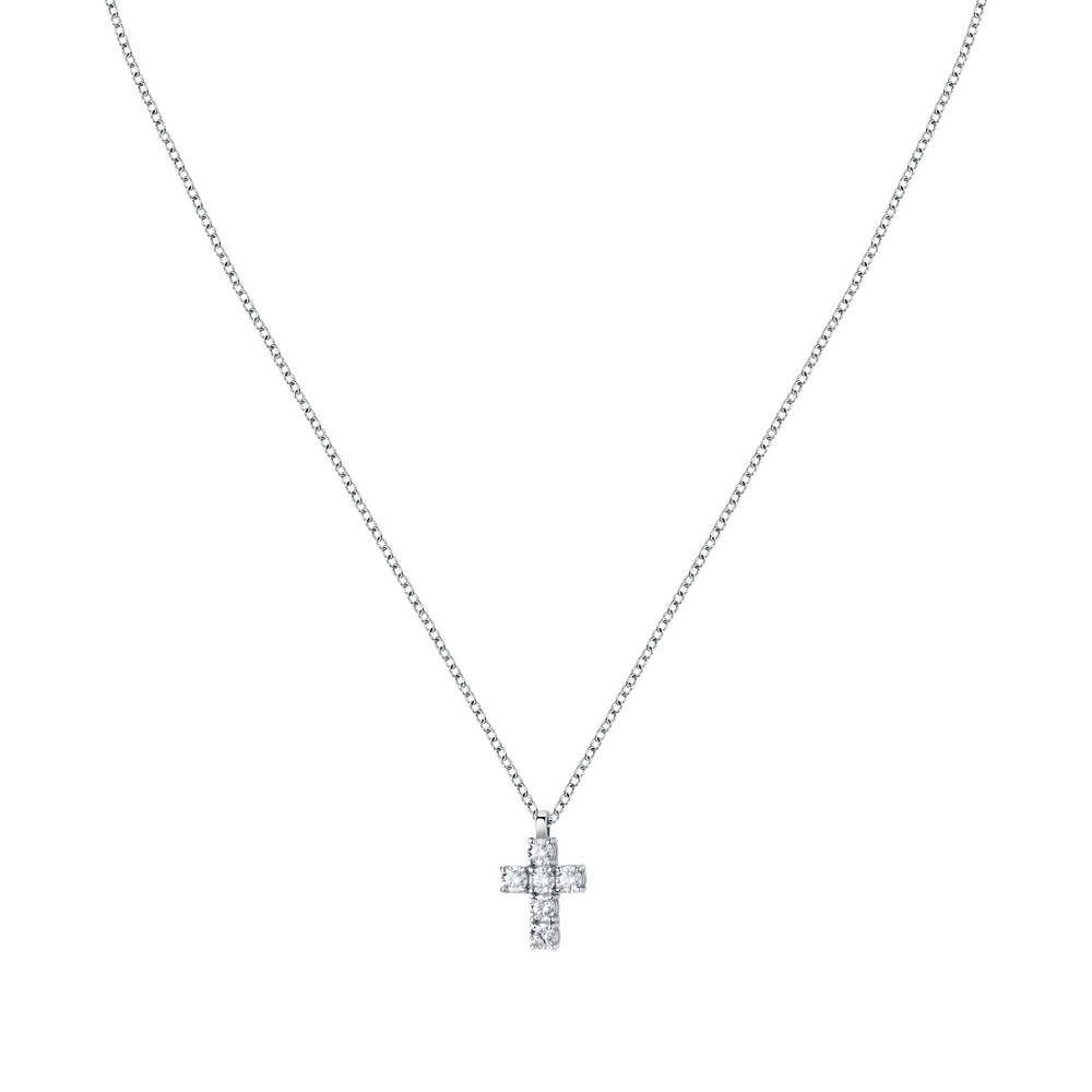 Colier Tesori cu cruce si pietre - Coliere din argint - saiw118 - MORELLATO - Tessora
