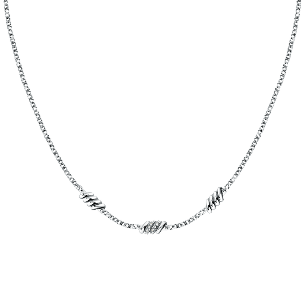 Colier Torchon dama cu cristal alb - Coliere - SAWZ03 - MORELLATO - Tessora