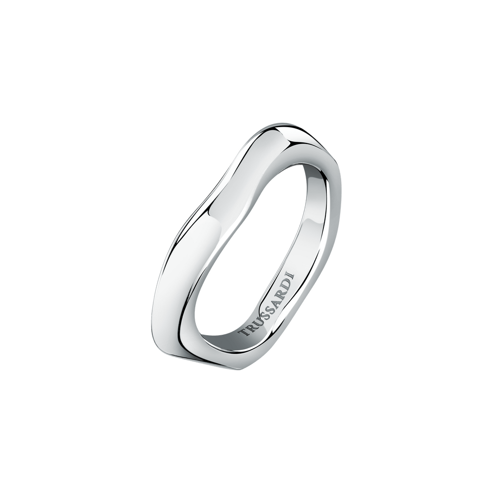 Inel argintiu cu forma neregulata T - Design - Inele - tjaxa08014 - TRUSSARDI - Tessora