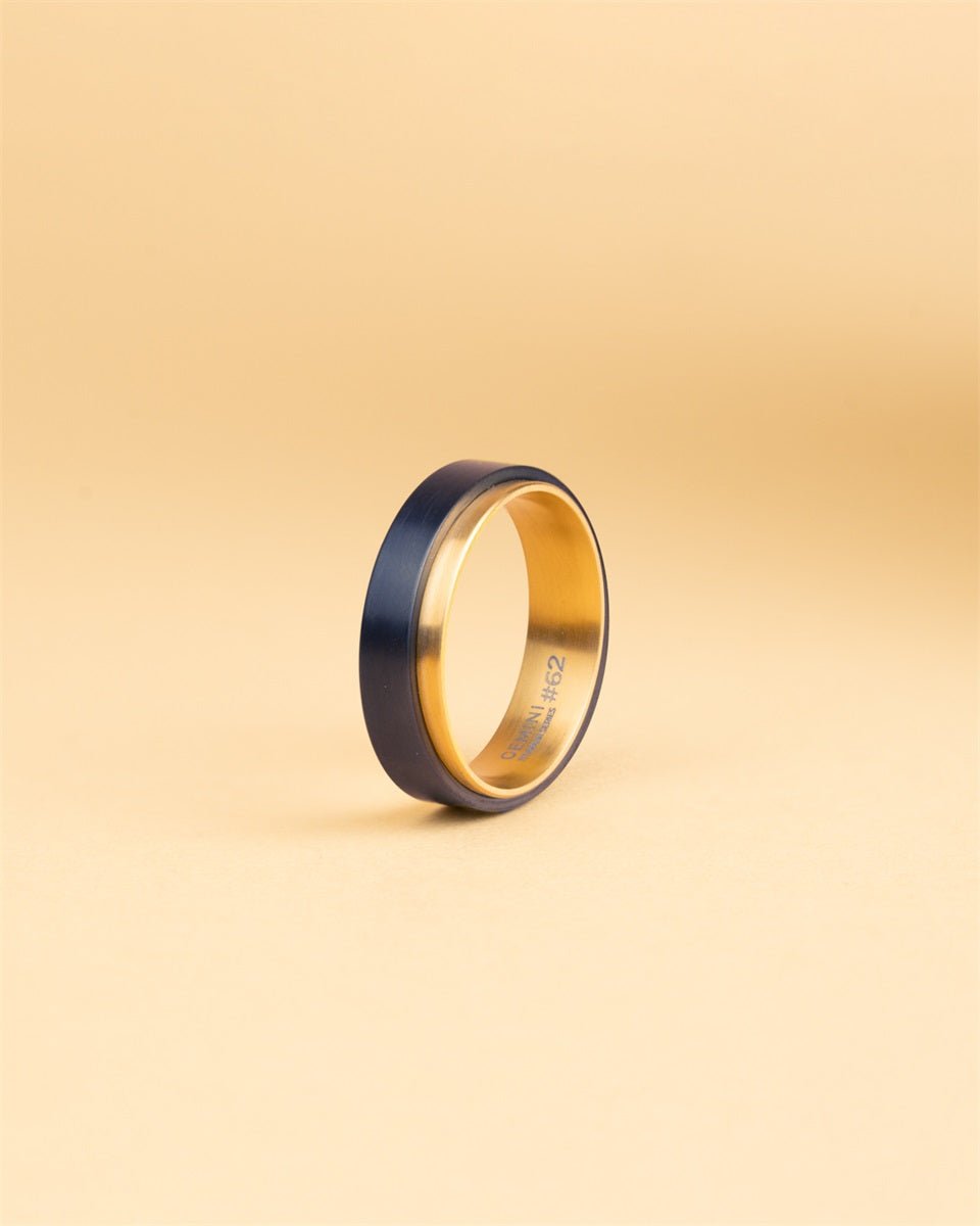Men's ring Tendo gold, GEMINI - Men Rings - TEN03 - 60 - GEMINI - Tessora