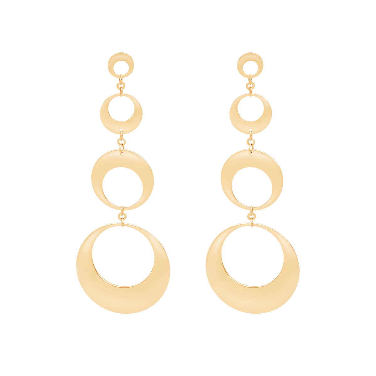 Women's modular open earrings Lune XL, Lilou