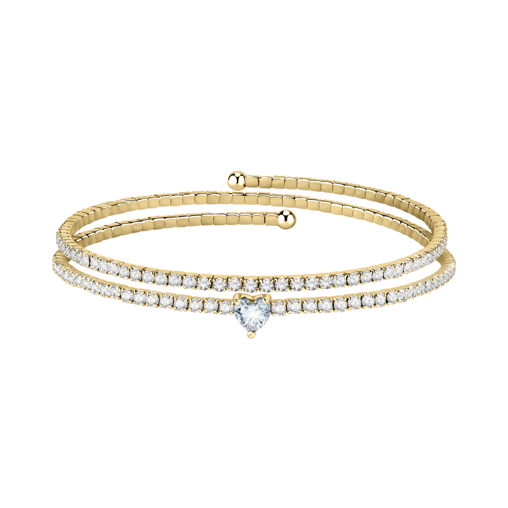 Women's Gold Double Tennis Bracelet, LA PETITE STORY