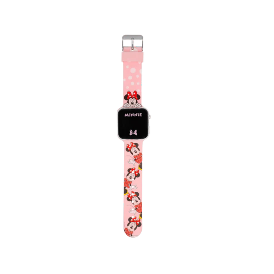 Ceas pentru copii cu LED-uri Minnie, DISNEY