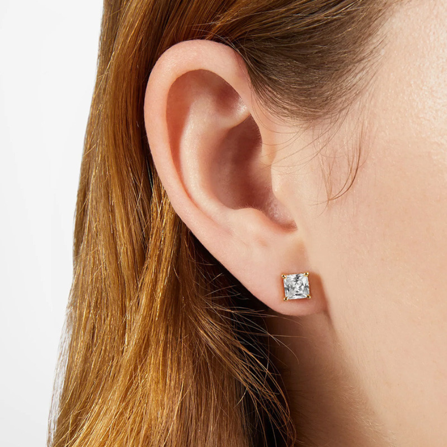Women's CLASSIC solitaire stud earrings, with zircon stones, Chiara Ferragni