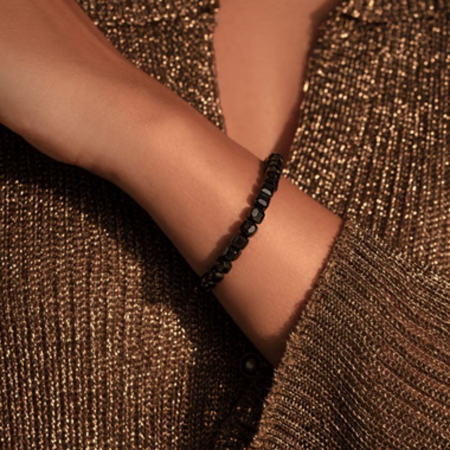 Women's Agate stone bracelet gold plated, Lilou - Bracelets - 216/160/BRA/AGA/PO - Lilou - Tessora