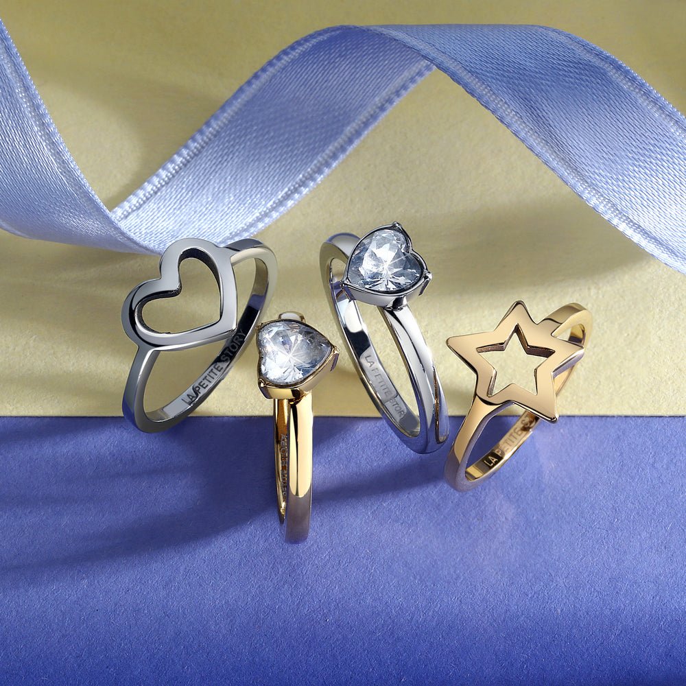 Women's Gold Star - Shaped Ring, LA PETITE STORY - Rings - lps03avv10012 - LA PETITE STORY - Tessora