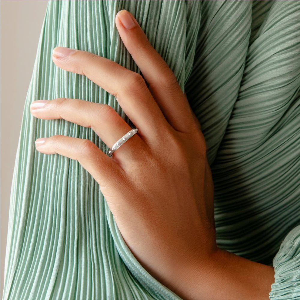 Women's ring silver - plated, Lilou - Rings - 205/10/PIE/NO4/SR - Lilou - Tessora
